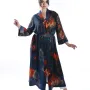 ZAHRA Model Uzun Çiçek Baskılı Kimono Üst